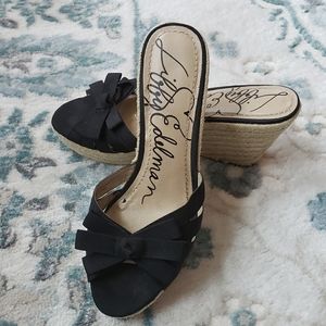 Libby Edleman 3 Inch Wedge Sandals - Black